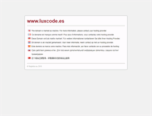 Tablet Screenshot of luxcode.es