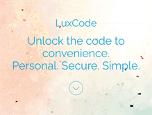 Tablet Screenshot of luxcode.com